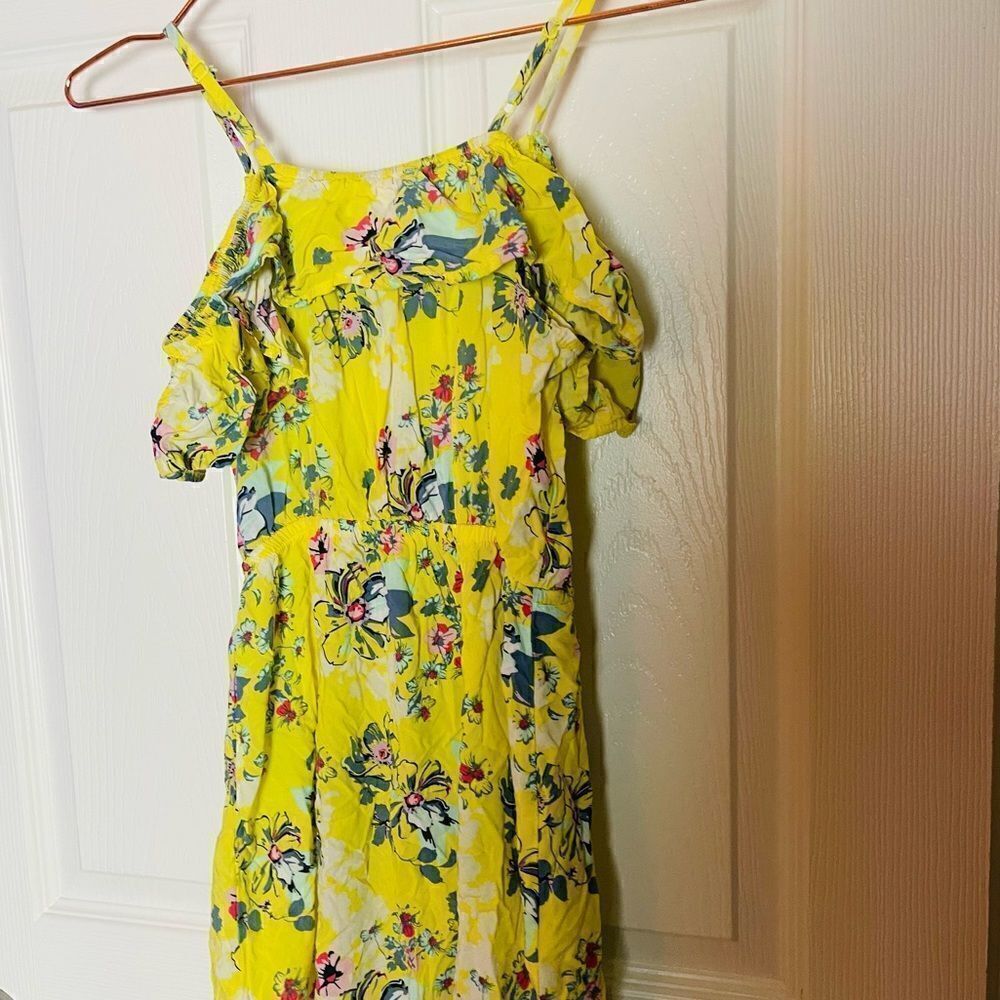 EUC Epic Threads Yellow Floral Maxi Dress Medium - Picture 4 of 4
